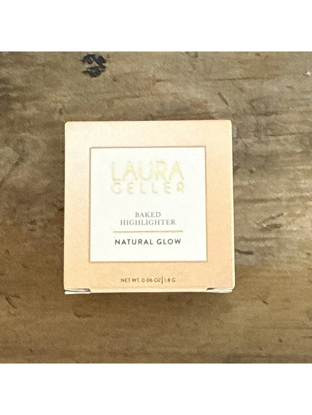 Laura Geller Baked Highlighter Natural Glow FRENCH VANILLA Full Size 0.06oz NEW